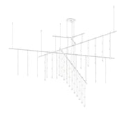 Sonneman - SLS4240-W - Tri-Bar w/ Crystal Ladder Light Luminaires - Suspenders - Satin White