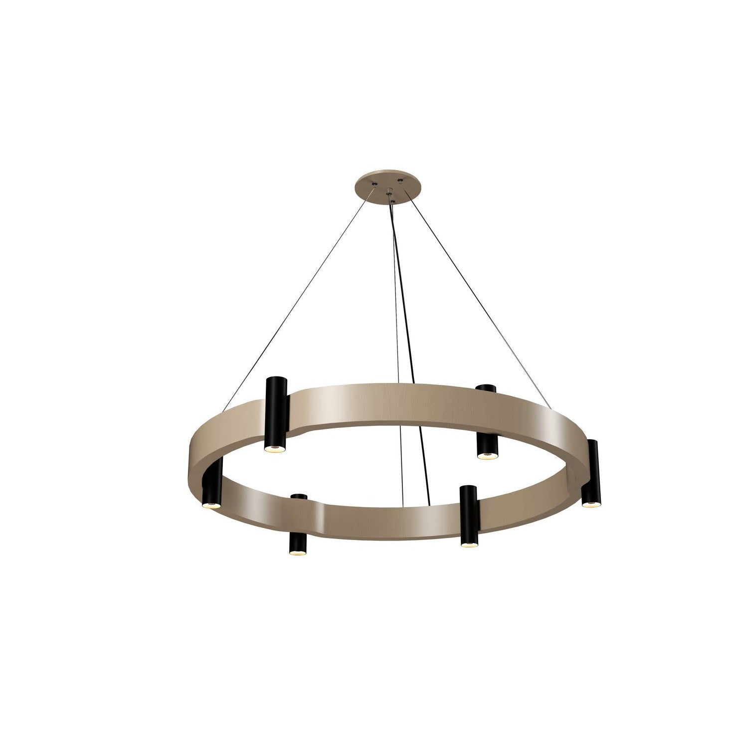 Accord Lighting - 1499.48 - Eight Light Pendant - Flow - Organic Cappuccino