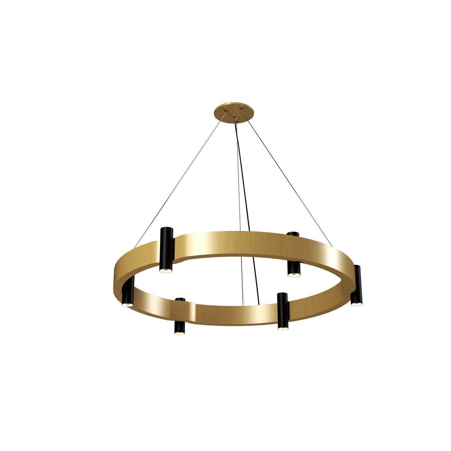 Accord Lighting - 1499.49 - Eight Light Pendant - Flow - Organic Gold