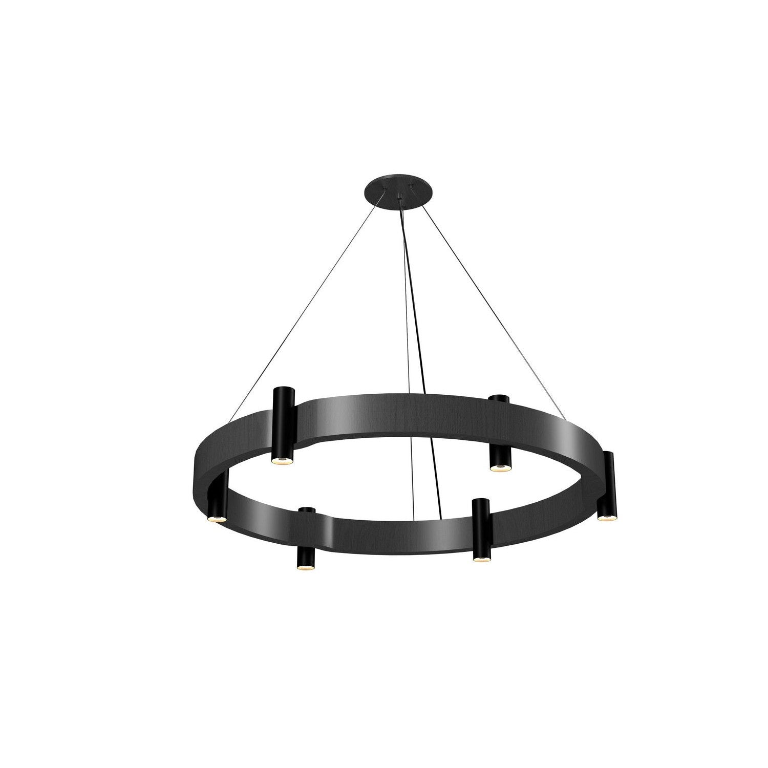 Accord Lighting - 1499.50 - Eight Light Pendant - Flow - Organic Grey
