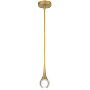 Access - 62115LEDDCS-ABB/CRY - LED Pendant - Georgia - Antique Brushed Brass