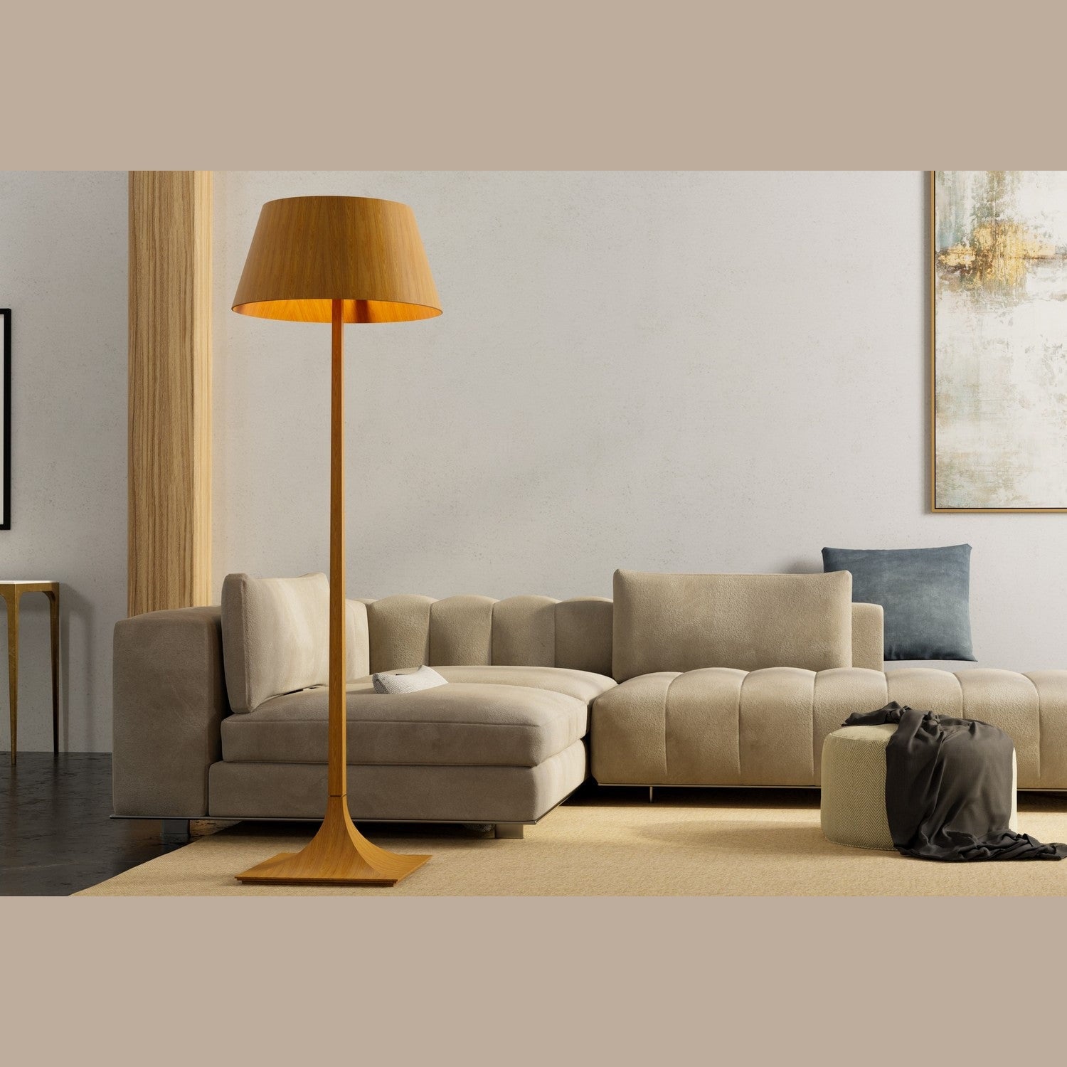 Accord Lighting - 3044.47 - One Light Floor Lamp - Nosltalgia - Organic White
