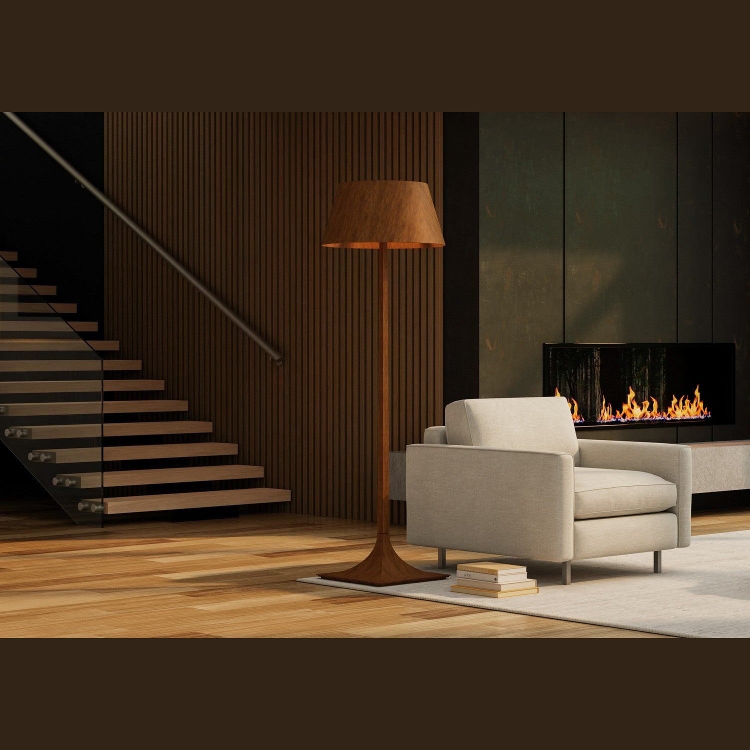 Accord Lighting - 3044.50 - One Light Floor Lamp - Nosltalgia - Organic Grey