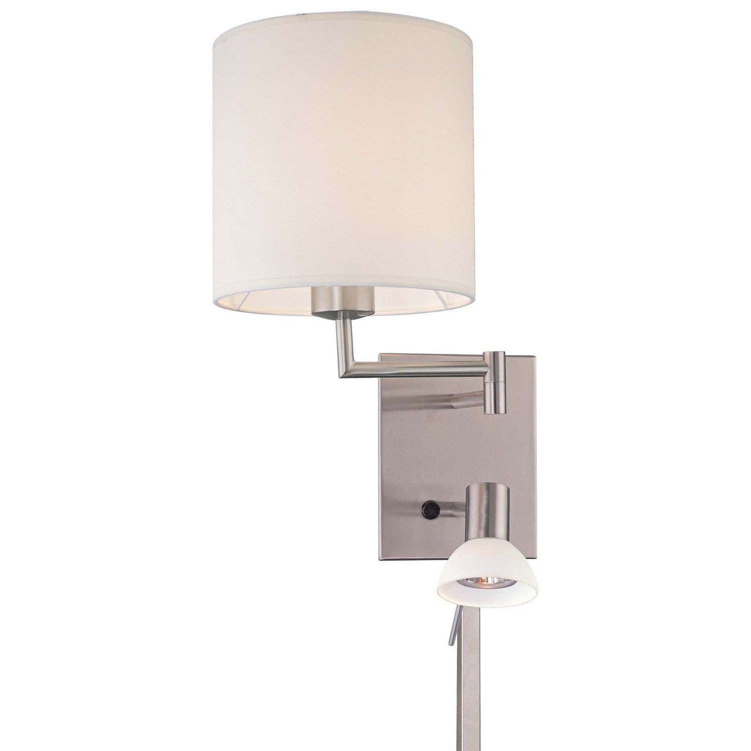 George Kovacs - P1050-084 - LED Swing Arm Wall Lamp - George'S Reading Room - Brushed Nickel