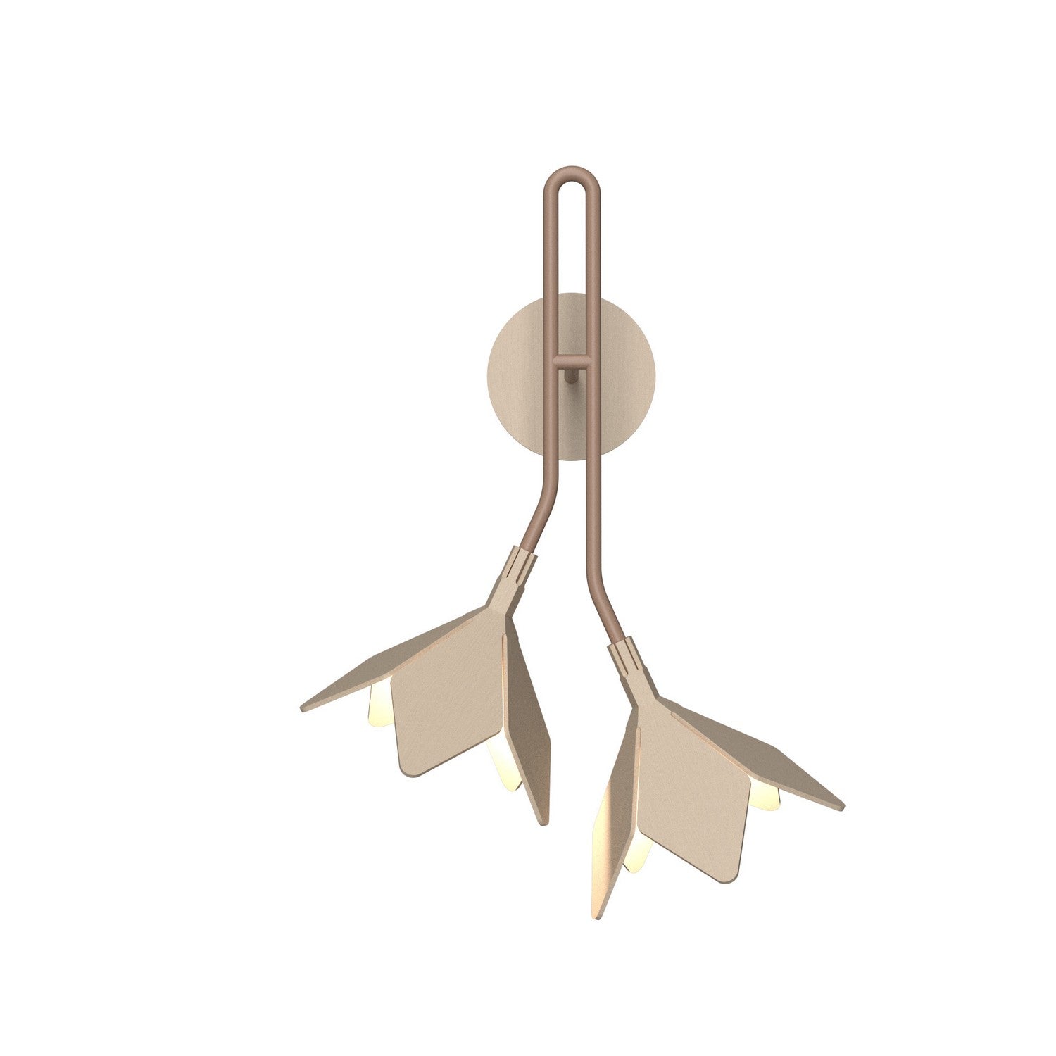 Accord Lighting - 4135.48 - One Light Wall Lamp - Sakura - Organic Cappuccino