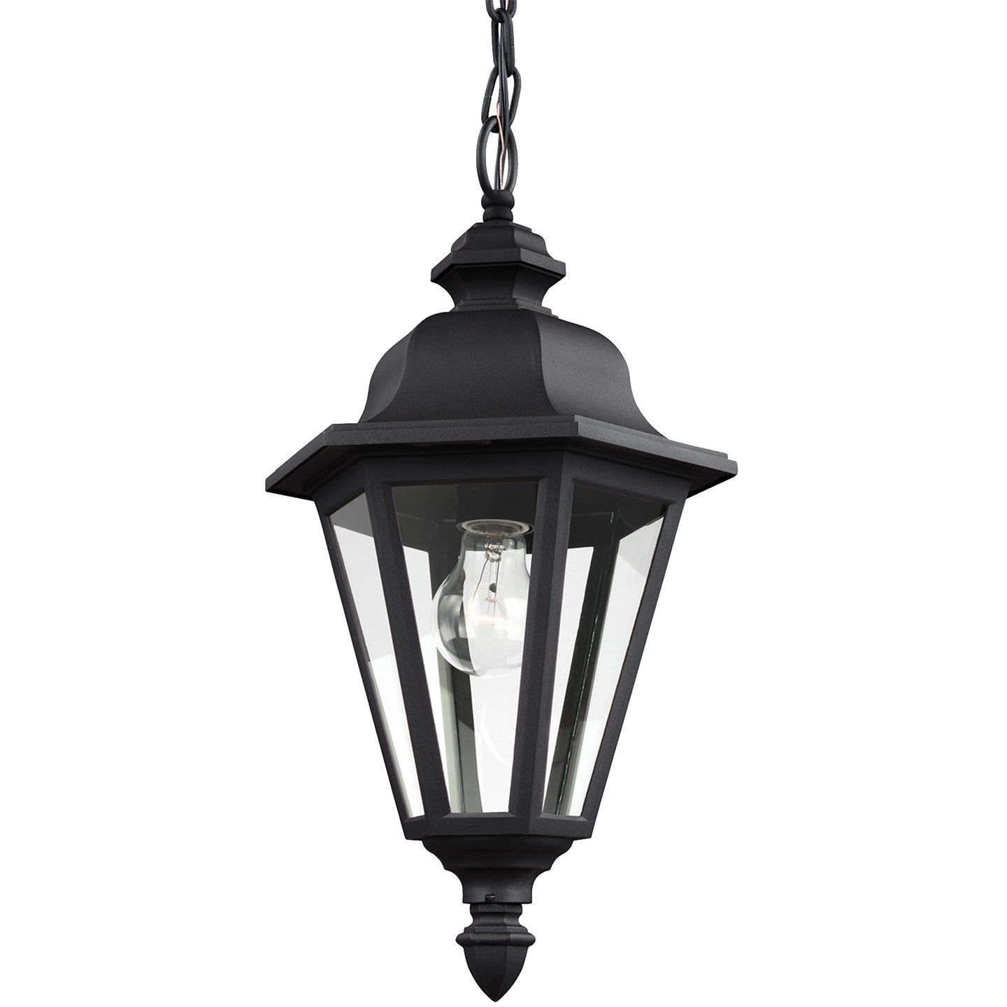 Generation Lighting - 6025-12 - One Light Outdoor Pendant - Brentwood - Black