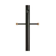 Generation Lighting - 8114-12 - Post with Ladder Rest and Photo Cell - Outdoor Posts - Black