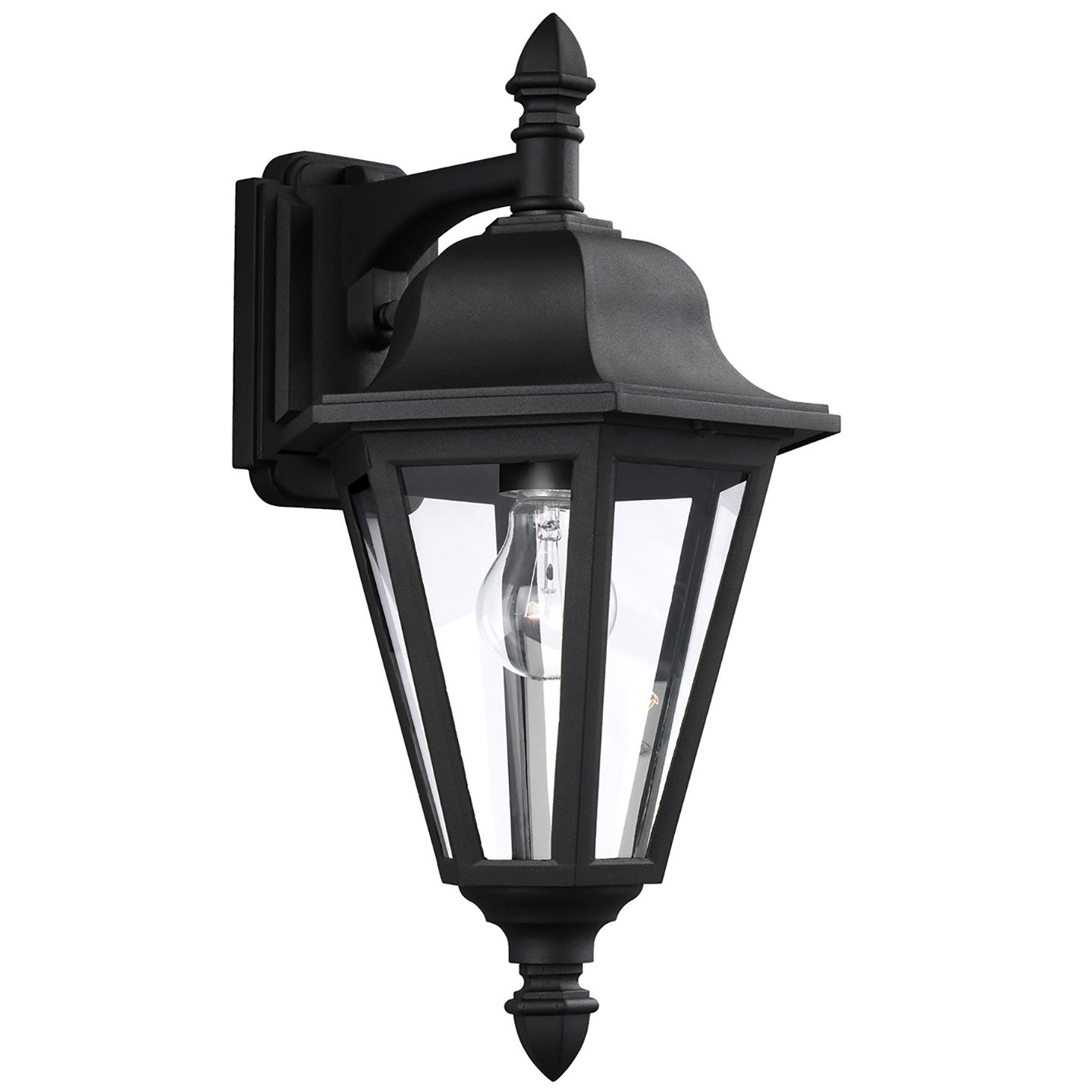 Generation Lighting - 8825-12 - One Light Outdoor Wall Lantern - Brentwood - Black