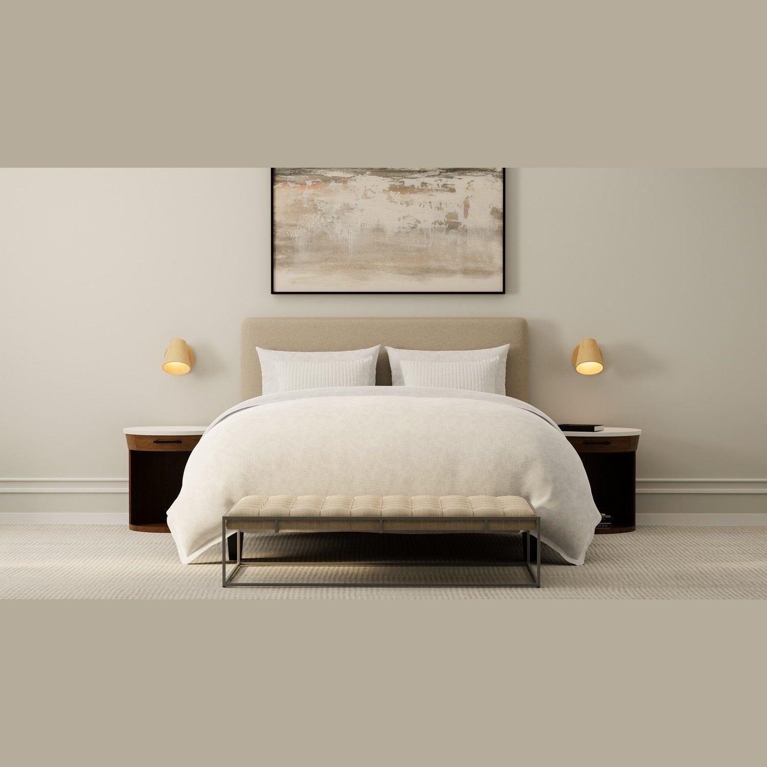 Accord Lighting - 4199.48 - Two Light Wall Lamp - Conical - Organic Cappuccino