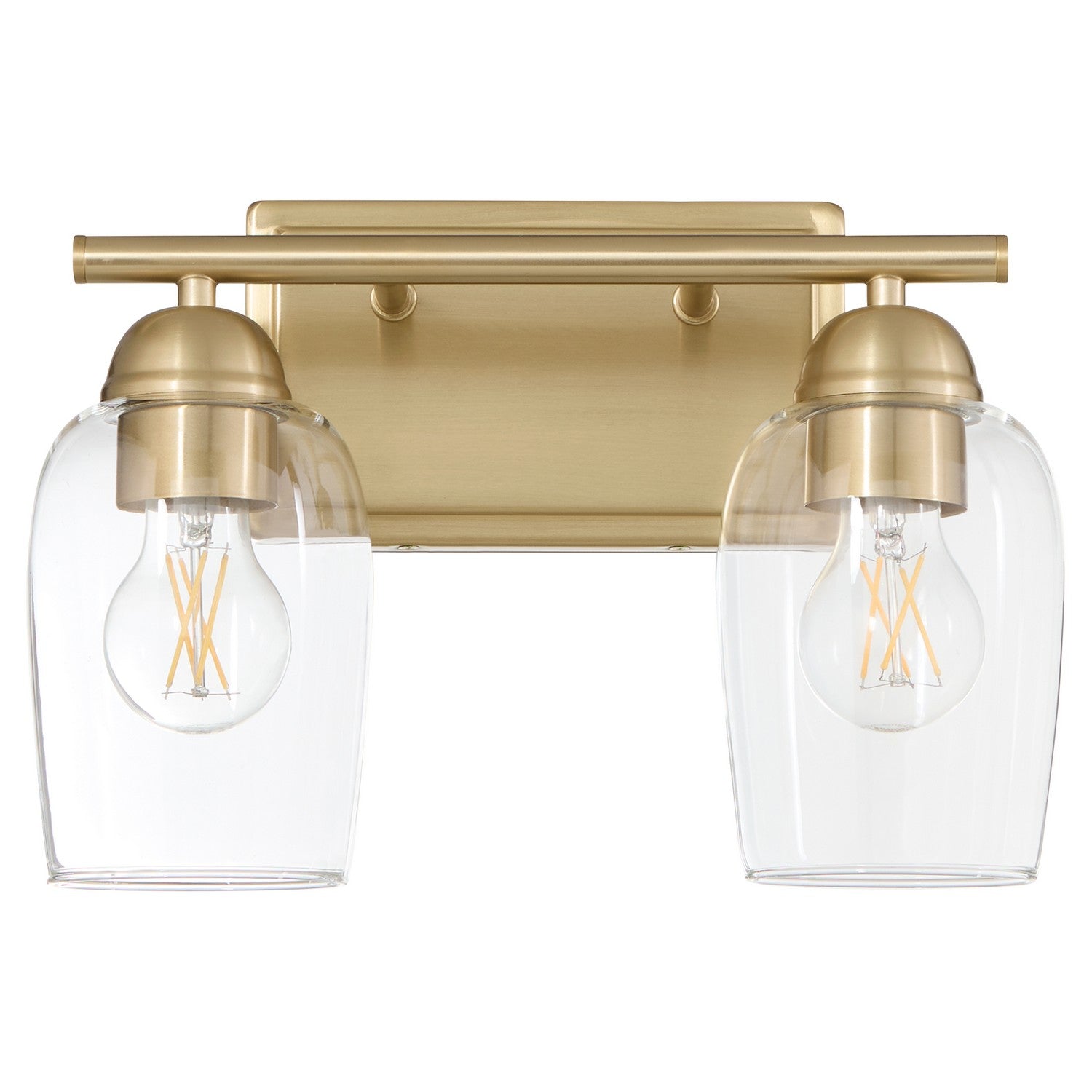 Quorum - 5112-2-80 - Two Light Vanity - Wallinger - Aged Brass