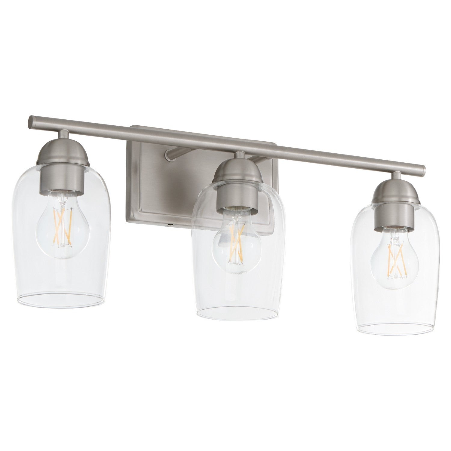Quorum - 5112-3-65 - Three Light Vanity - Wallinger - Satin Nickel