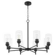 Quorum - 6112-8-59 - Eight Light Chandelier - Wallinger - Matte Black