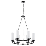 Quorum - 667-6-59 - Six Light Chandelier - Lee Boulevard - Matte Black