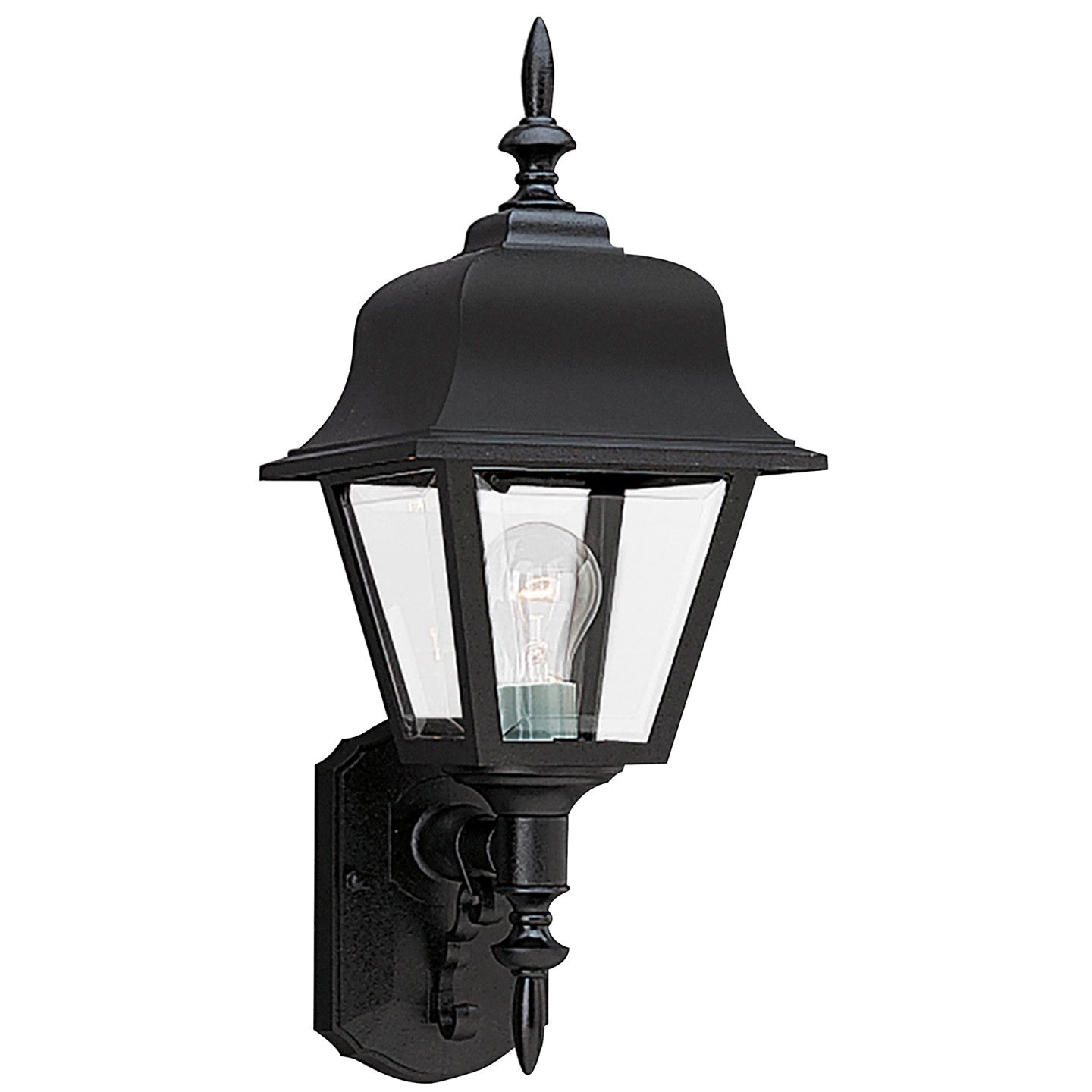 Generation Lighting - 8765-12 - One Light Outdoor Wall Lantern - Polycarbonate Outdoor - Black