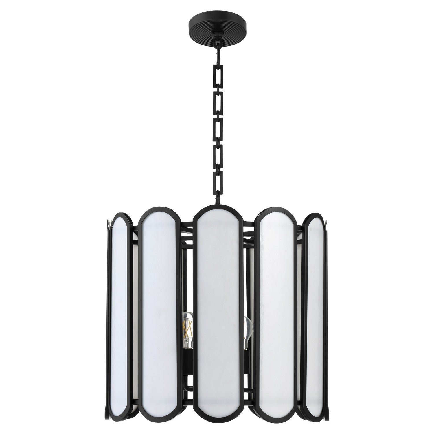Quorum - 824-4-59 - Four Light Pendant - Belleview - Matte Black