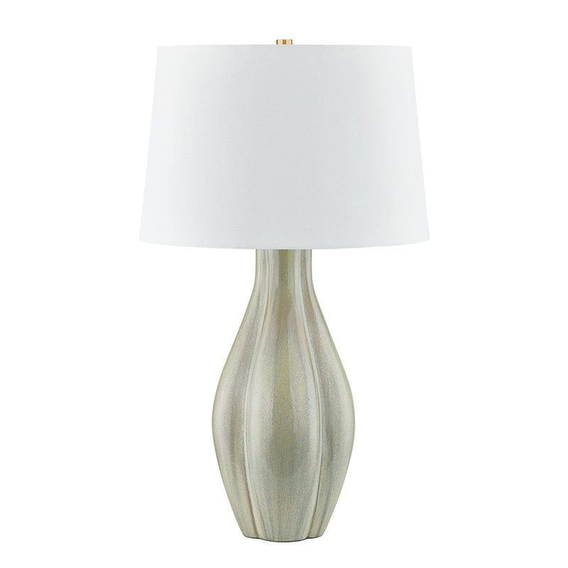 Hudson Valley - L7231-AGB/C02 - One Light Table Lamp - Galloway - Aged Brass/Ceramic Coastal Green