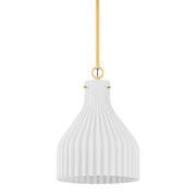 Mitzi - H881701L-AGB - One Light Pendant - Corinthia - Aged Brass