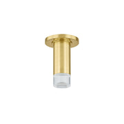 Mitzi - H900501-AGB - One Light Flush Mount - Claudie - Aged Brass