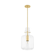 Mitzi - H902701S-AGB - One Light Pendant - Lumi - Aged Brass