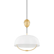Mitzi - H925701-AGB/SWH - One Light Pendant - Liliana - Aged Brass/Soft White