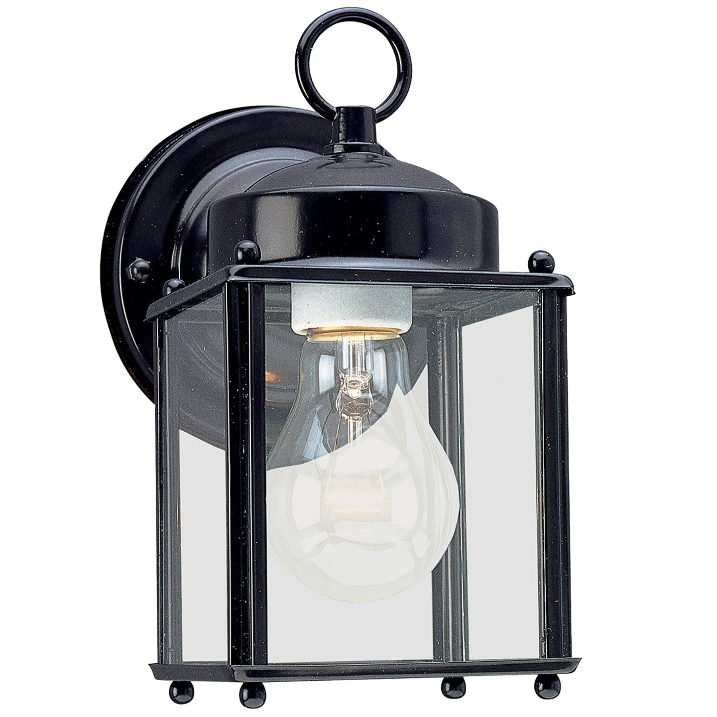 Generation Lighting - 8592-12 - One Light Outdoor Wall Lantern - New Castle - Black
