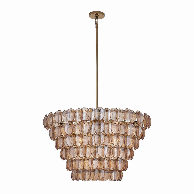 Kalco - 524656PWB - 14 Light Pendant - Uroko - Polished Winter Brass