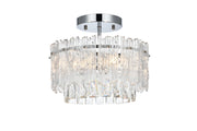 Elegant Lighting - 1780F12C - Three Light Flush Mount - Emilia - Chrome