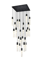 Elegant Lighting - 2088G36BK - 25 Light Chandelier - Aurora - Black