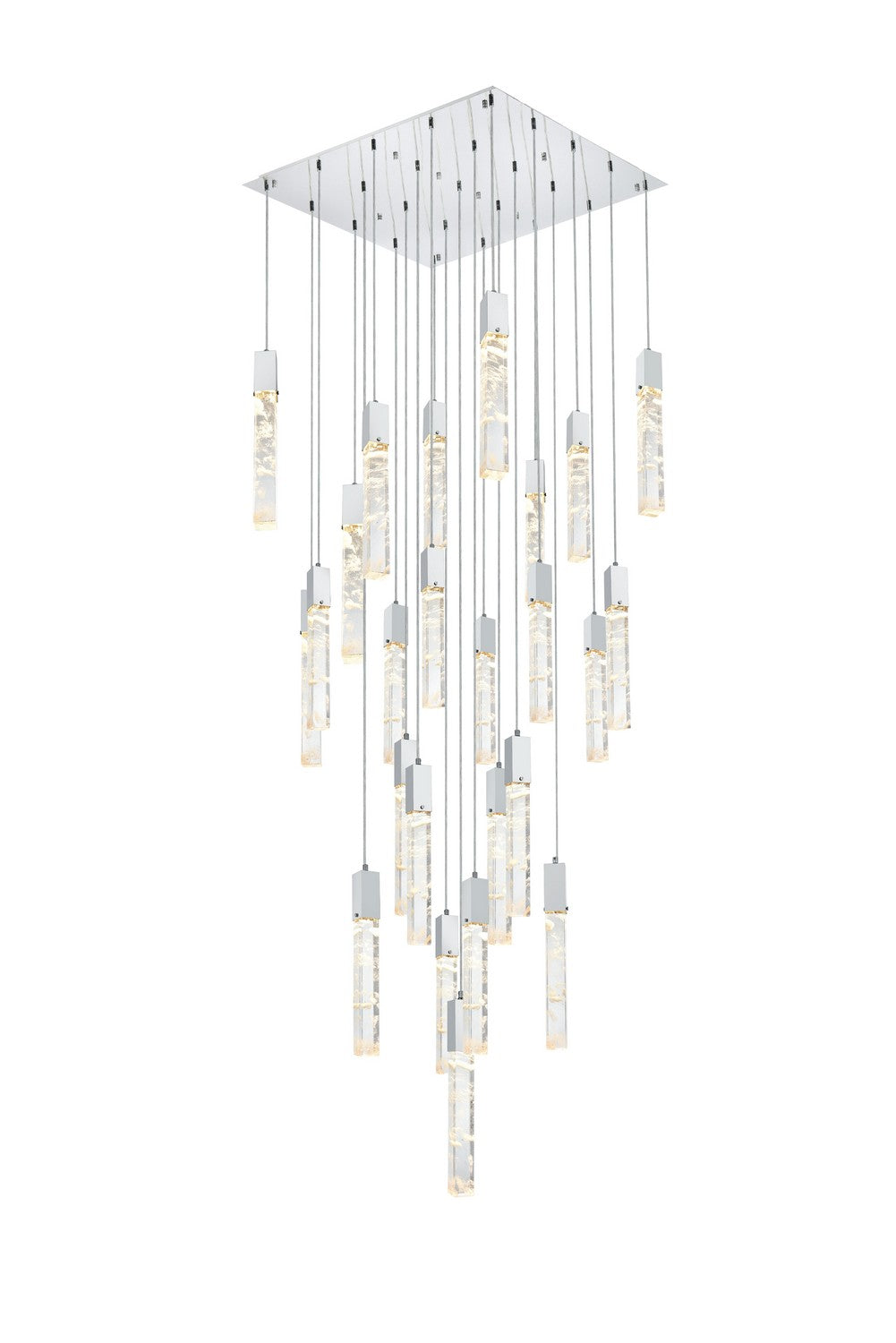 Elegant Lighting - 2088G36C - 25 Light Chandelier - Aurora - Chrome