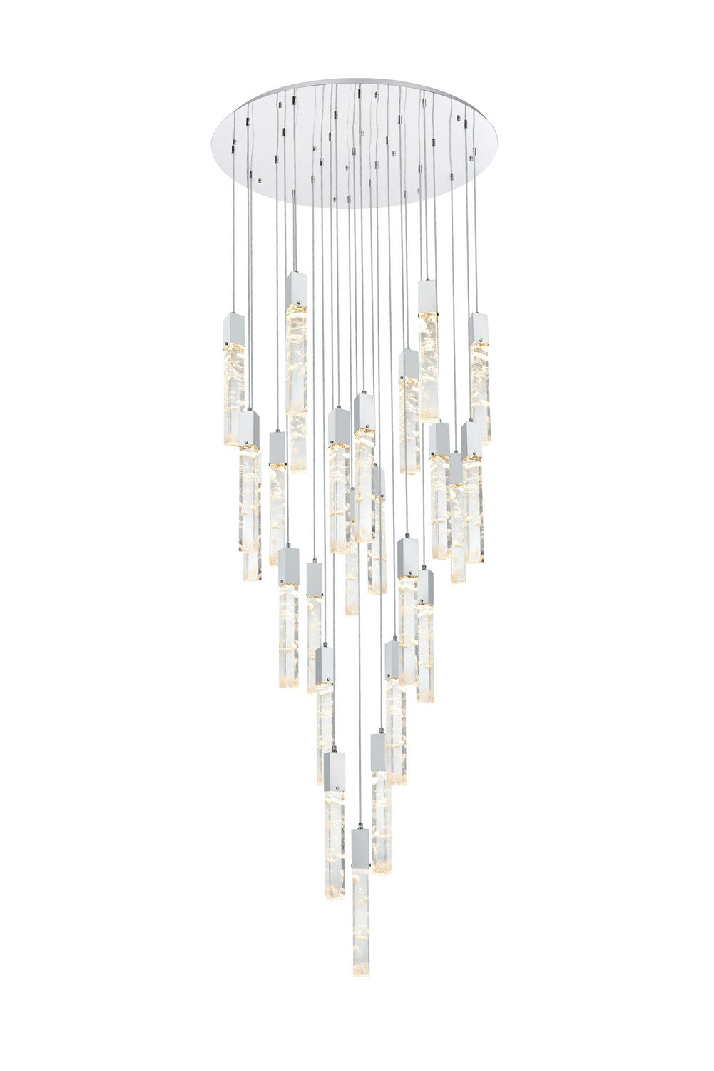 Elegant Lighting - 2089G42C - 25 Light Chandelier - Aurora - Chrome