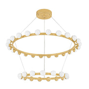 Corbett Lighting - 484-46-VB - LED Chandelier - Linus - Vintage Brass