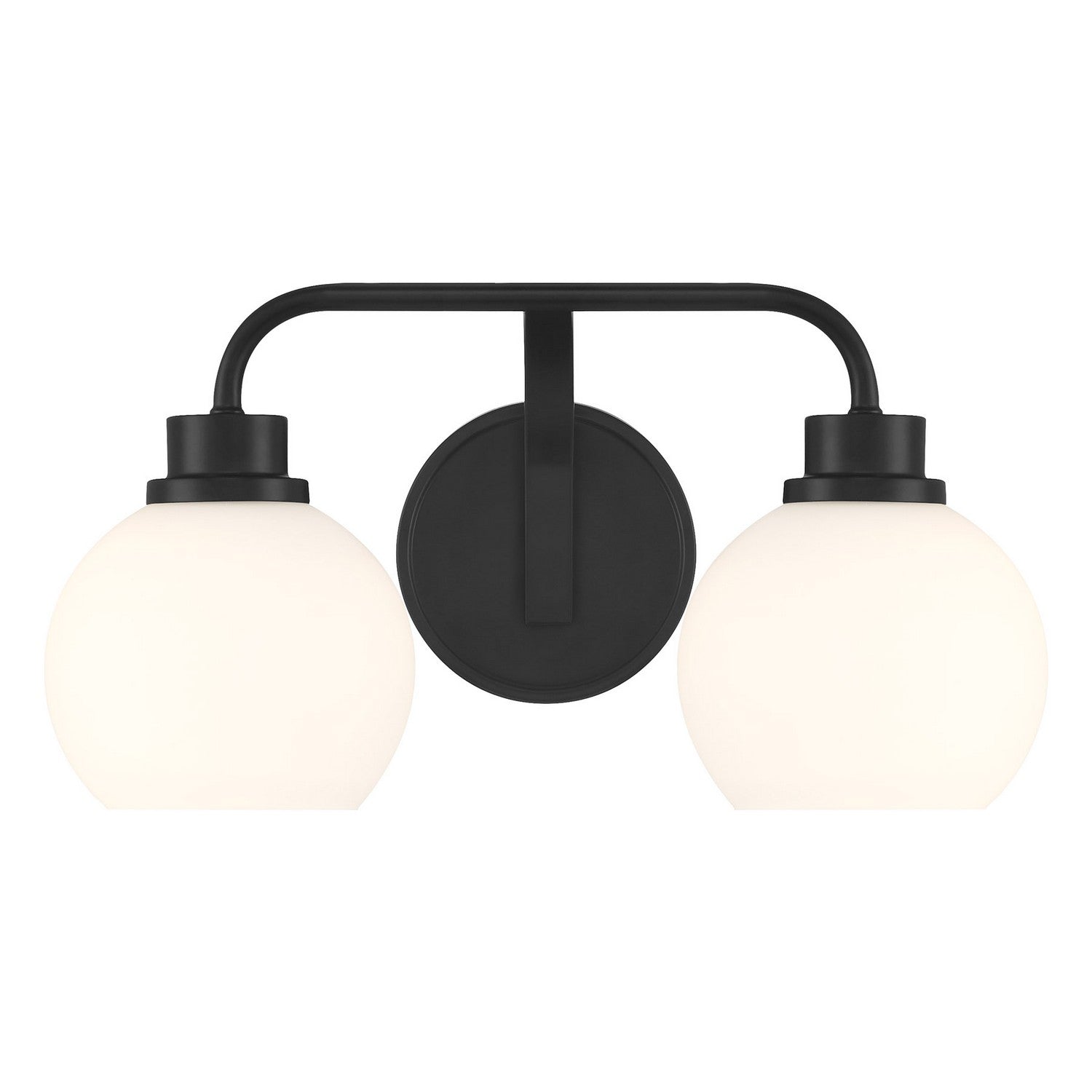 Meridian - M80080MBK - Two Light Bathroom Vanity - Matte Black