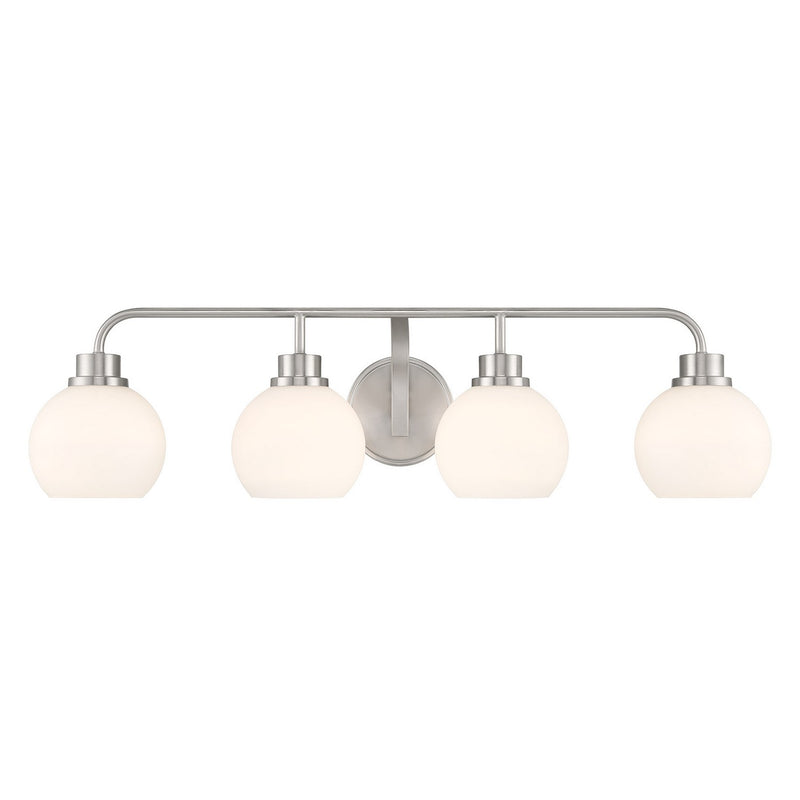 Meridian - M80082BN - Four Light Bathroom Vanity - Brushed Nickel
