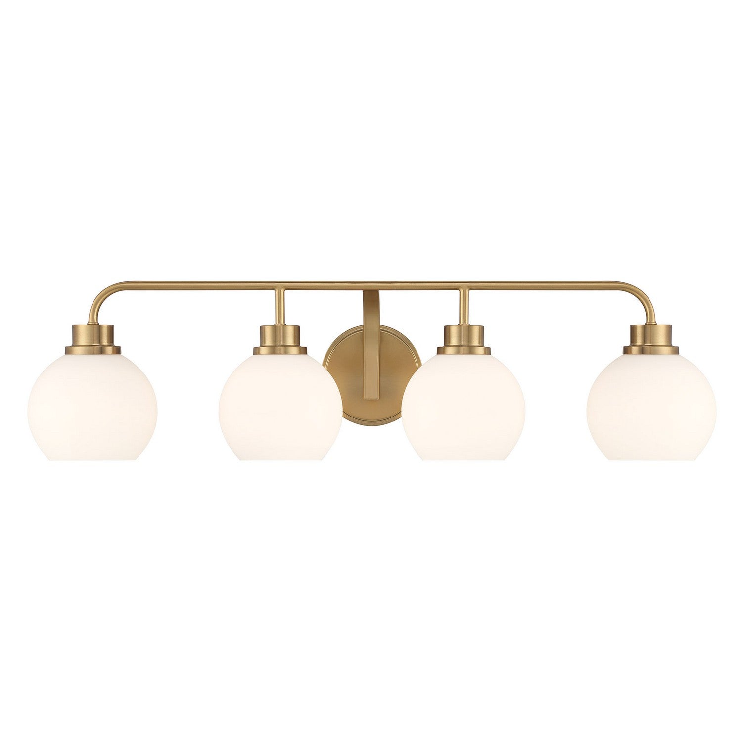 Meridian - M80082NB - Four Light Bathroom Vanity - Natural Brass