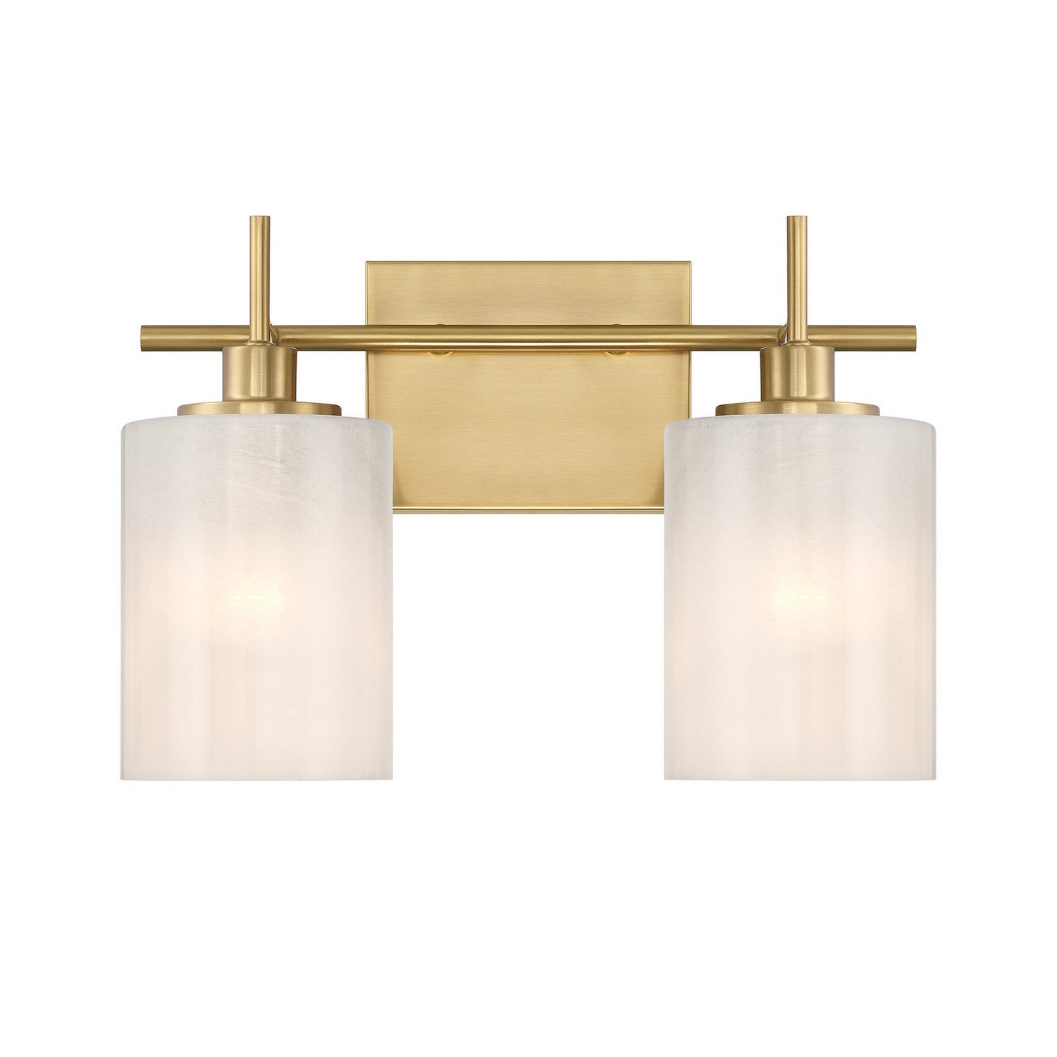 Meridian - M80083NB - Two Light Bathroom Vanity - Natural Brass