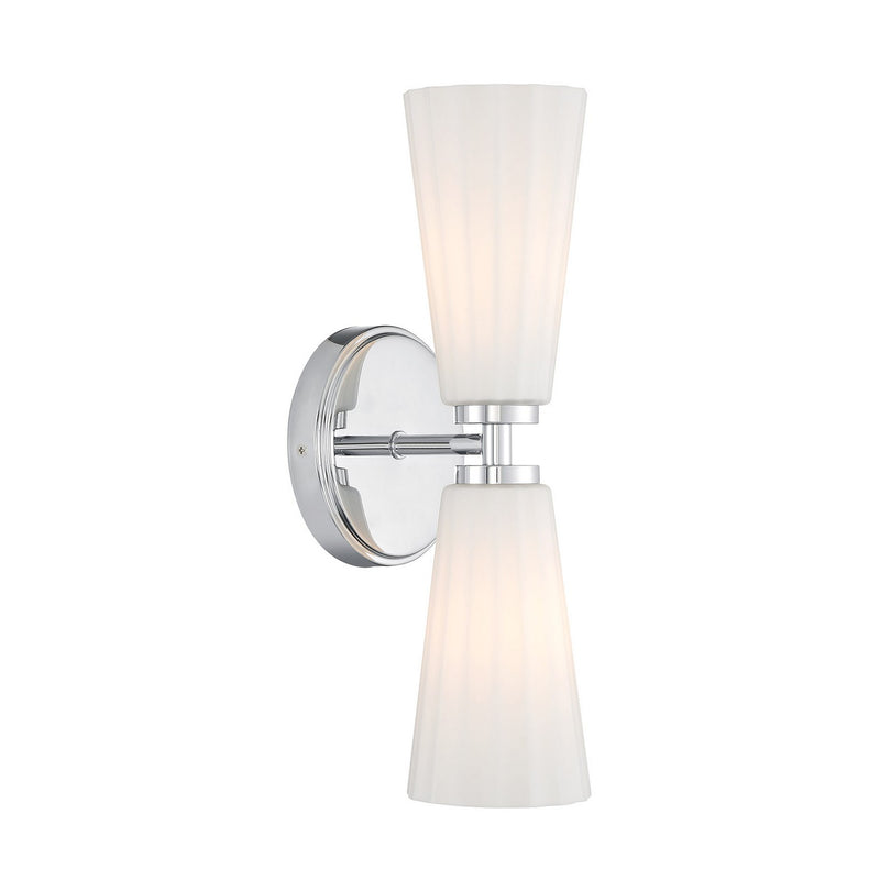 Meridian - M90109CH - Two Light Wall Sconce - Chrome