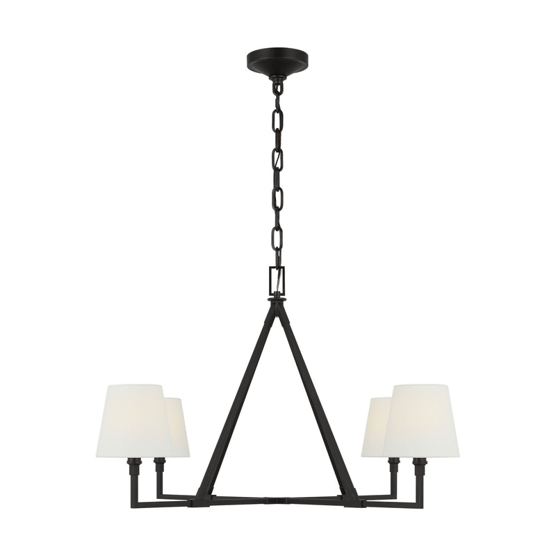 Visual Comfort Studio - CC1724AI - Four Light Chandelier - Perth - Aged Iron