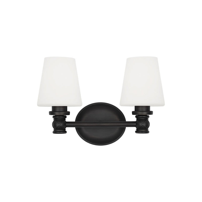 Visual Comfort Studio - VS22102AI - Two Light Vanity - Xavierre - Aged Iron