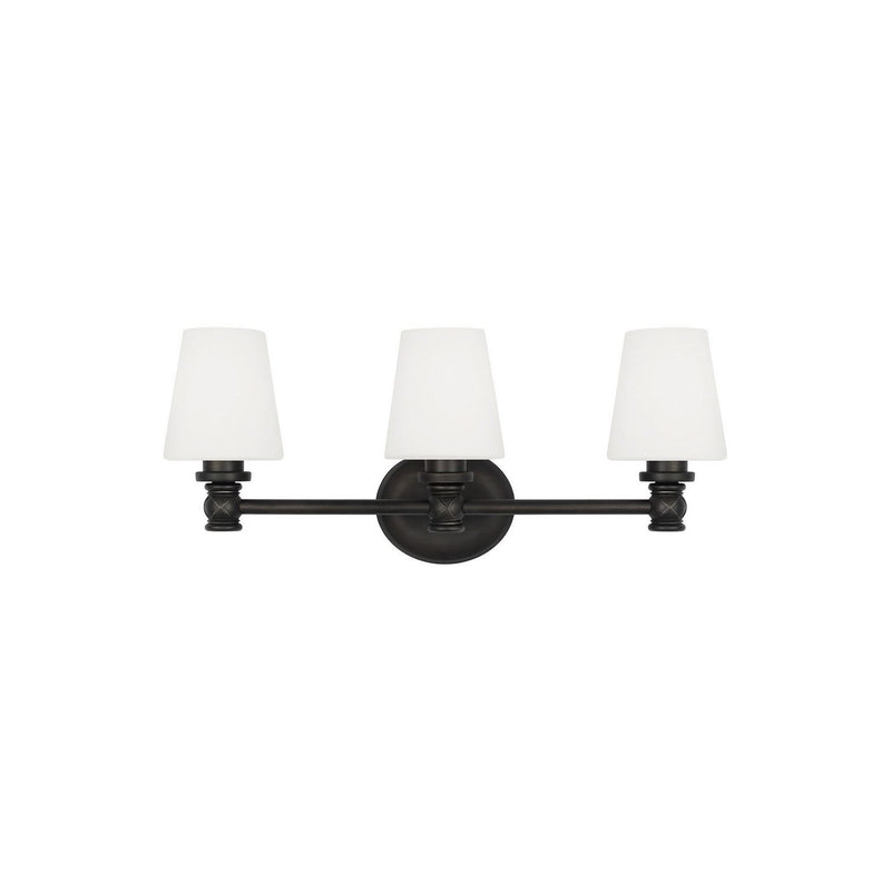 Visual Comfort Studio - VS22103AI - Three Light Vanity - Xavierre - Aged Iron