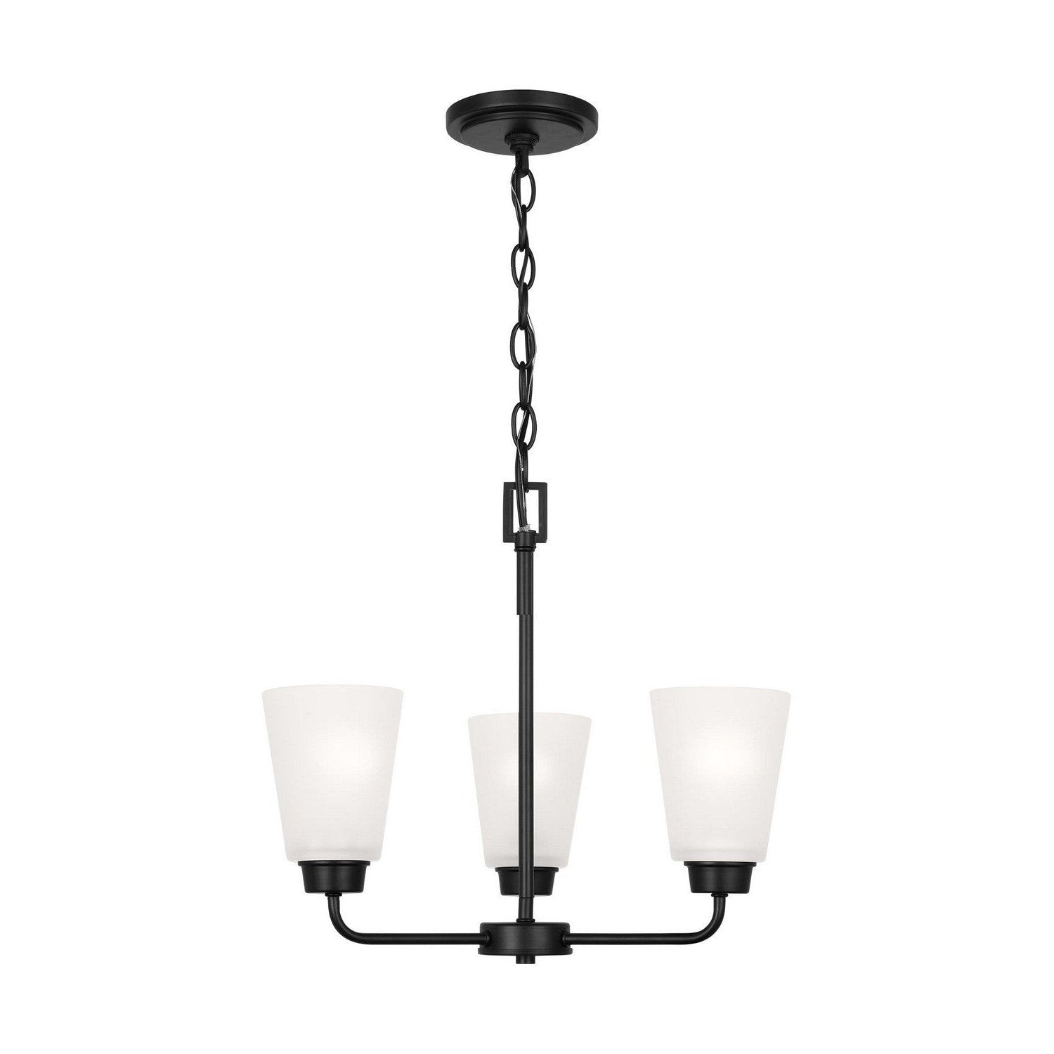 Generation Lighting - 3115203EN3-112 - Three Light Chandelier - Kerrville - Midnight Black