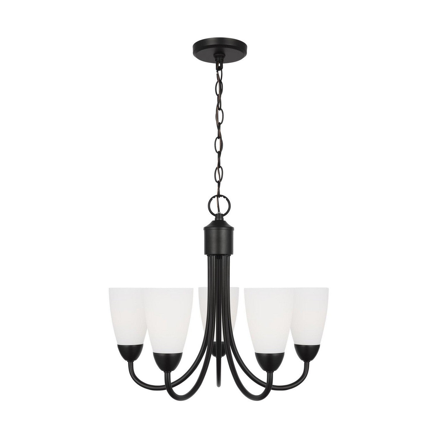 Generation Lighting - 3120205EN3-112 - Five Light Chandelier - Seville - Midnight Black