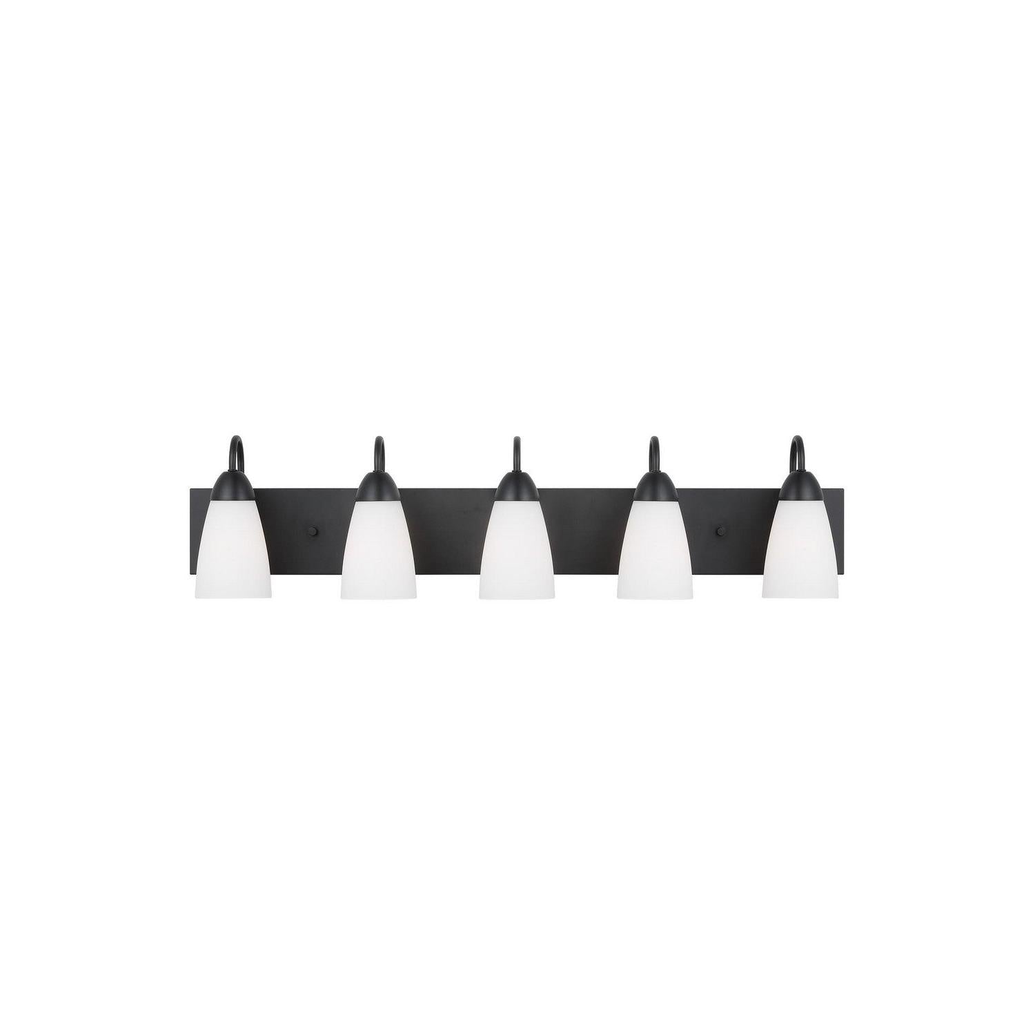 Generation Lighting - 4420205EN3-112 - Five Light Wall / Bath - Seville - Midnight Black
