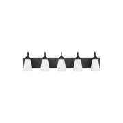 Generation Lighting - 4420205EN3-112 - Five Light Wall / Bath - Seville - Midnight Black