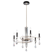 Schonbek - S5606-710/18R - Six Light Chandelier - Tempest - Soft Silver/Black