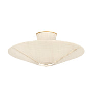 Hudson Valley - 6021-GL - Three Light Semi Flush Mount - Salisbury Mills - Gold Leaf
