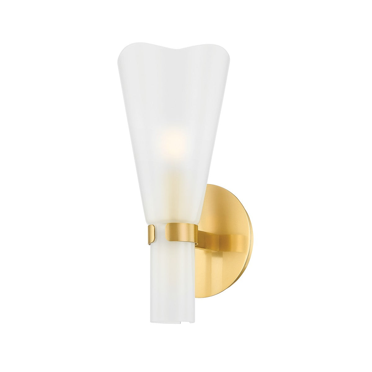 Hudson Valley - 7931-AGB - One Light Wall Sconce - Pine Island - Aged Brass
