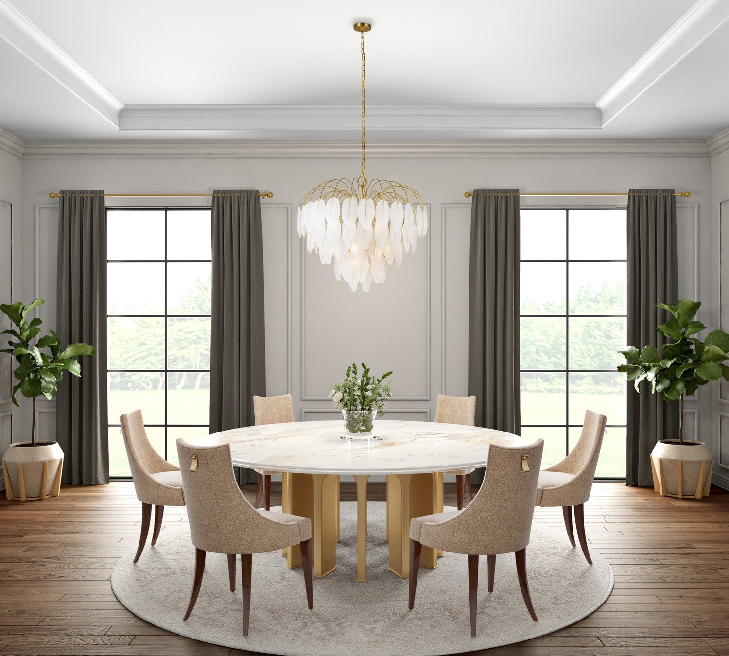 Artcraft - AC11783BR - 24 Light Chandelier - Alessia - Brushed Brass