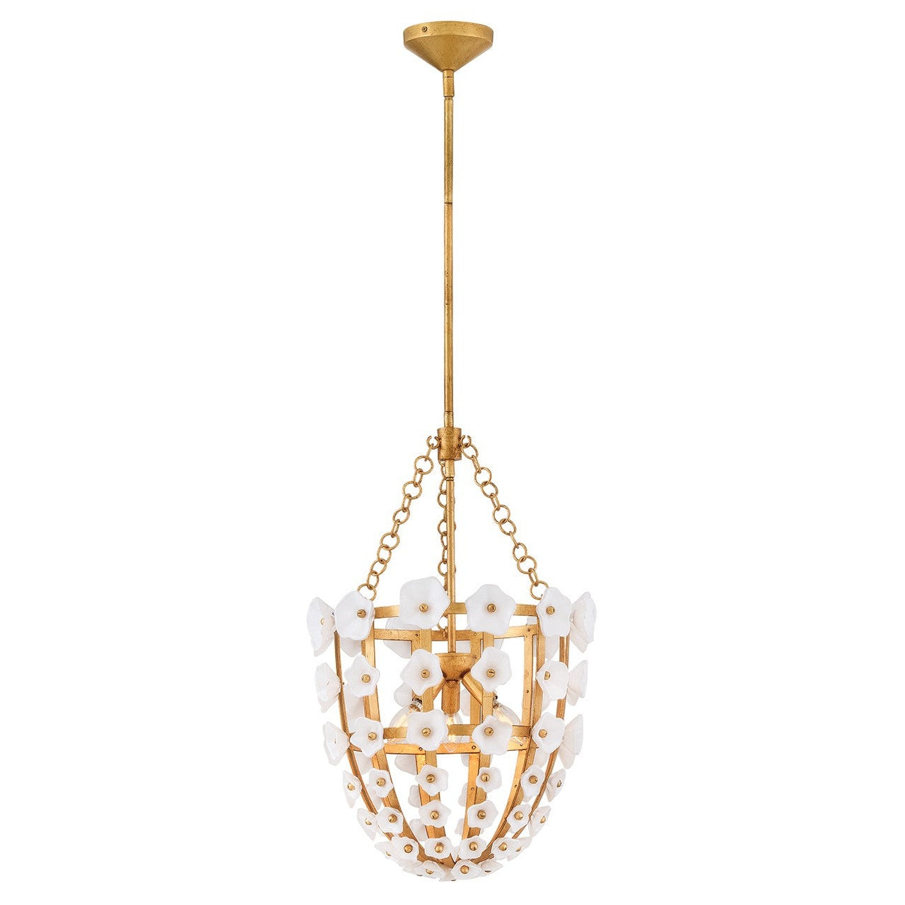 Fredrick Ramond - FR41637DA - LED Pendant - Azalea - Distressed Brass
