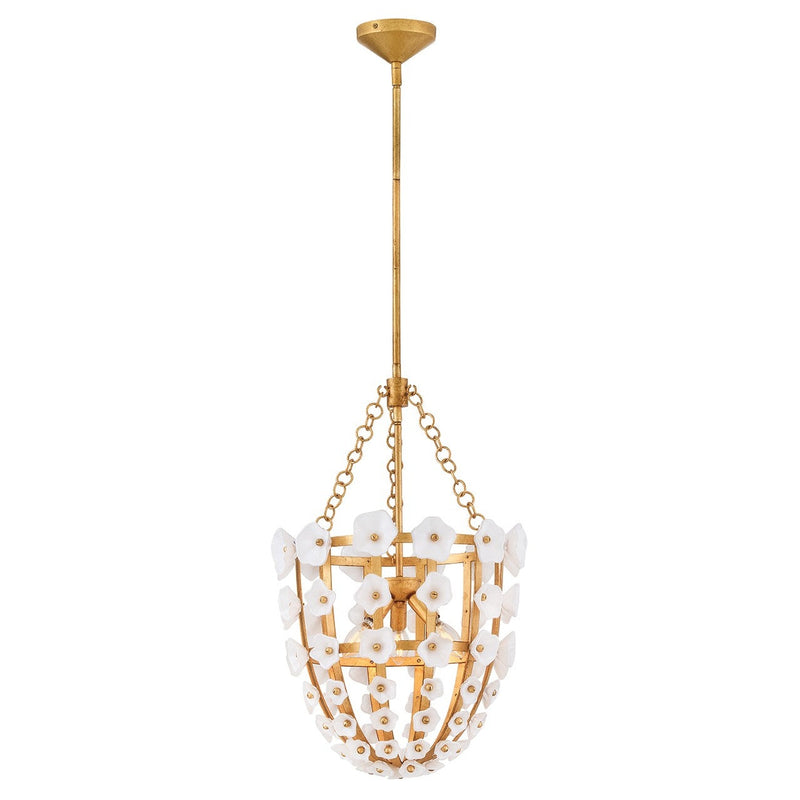 Fredrick Ramond - FR41637DA - LED Pendant - Azalea - Distressed Brass