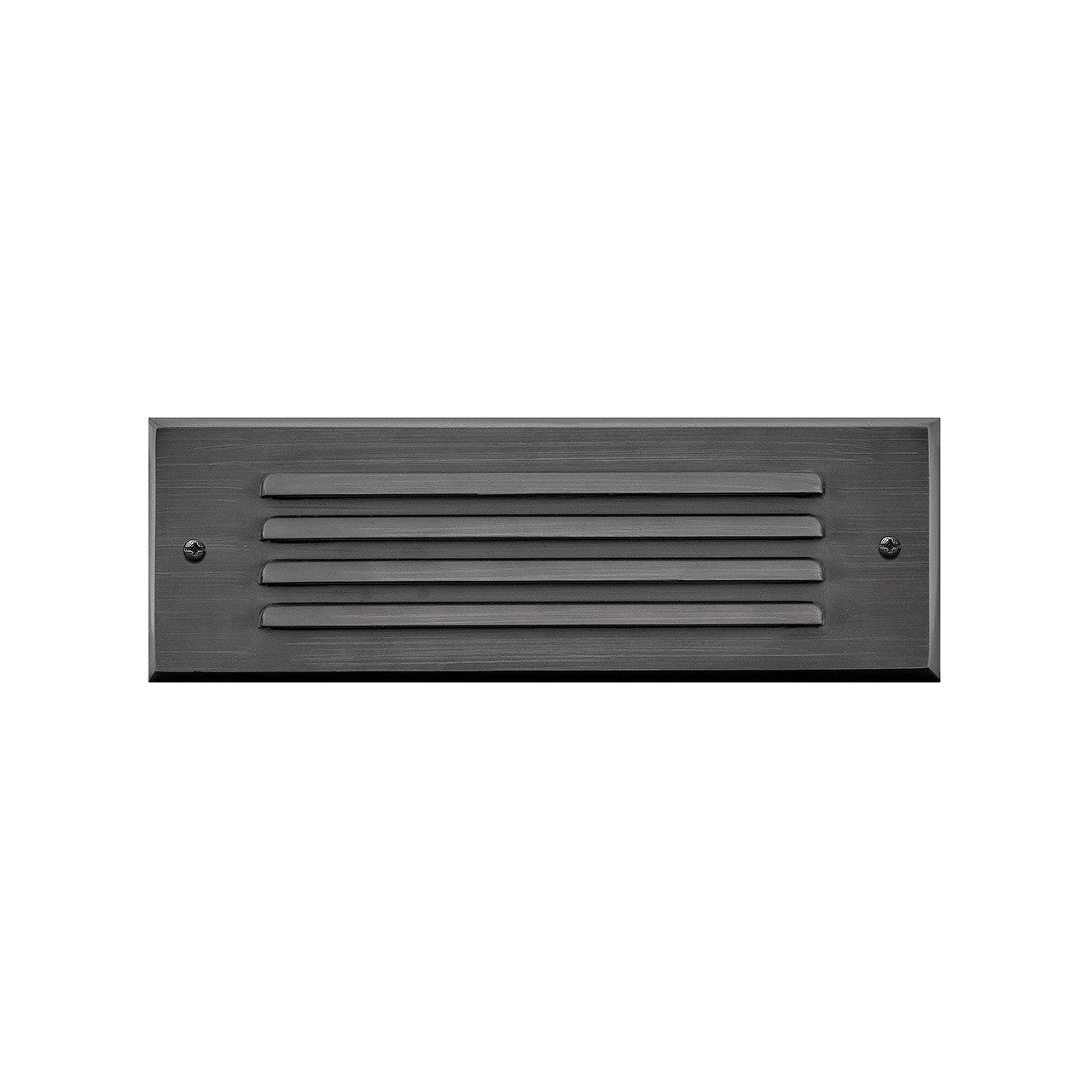 Hinkley - 15765SK - LED Flush Step Light - Louvered Brick Light - Satin Black